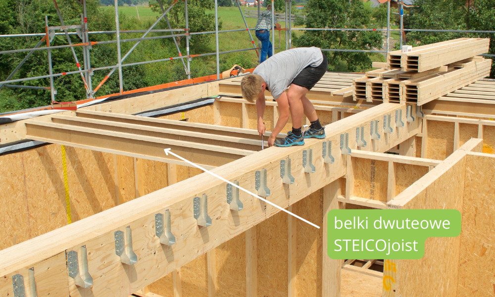 Belki dwuteowe STEICOjoist - strop drewniany