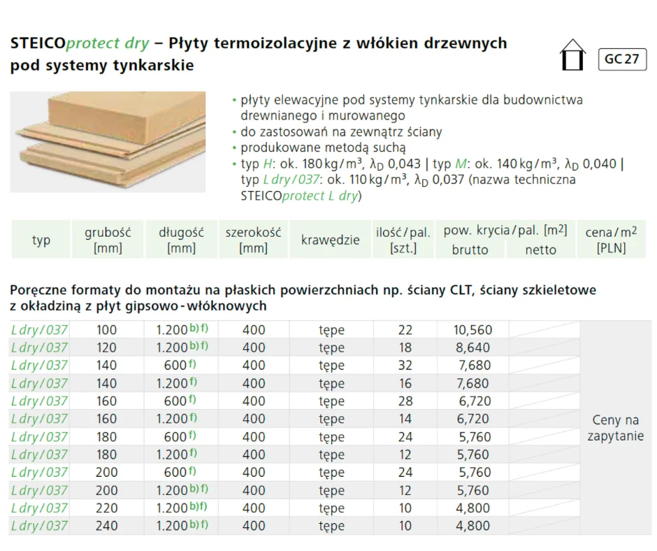 Formaty STEICOprotect L dry